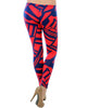 Love of Leggings - Red Geometric Rayon Leggings
