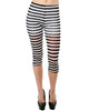 Love of Leggings - Stripe Sheer Capri Leggings
